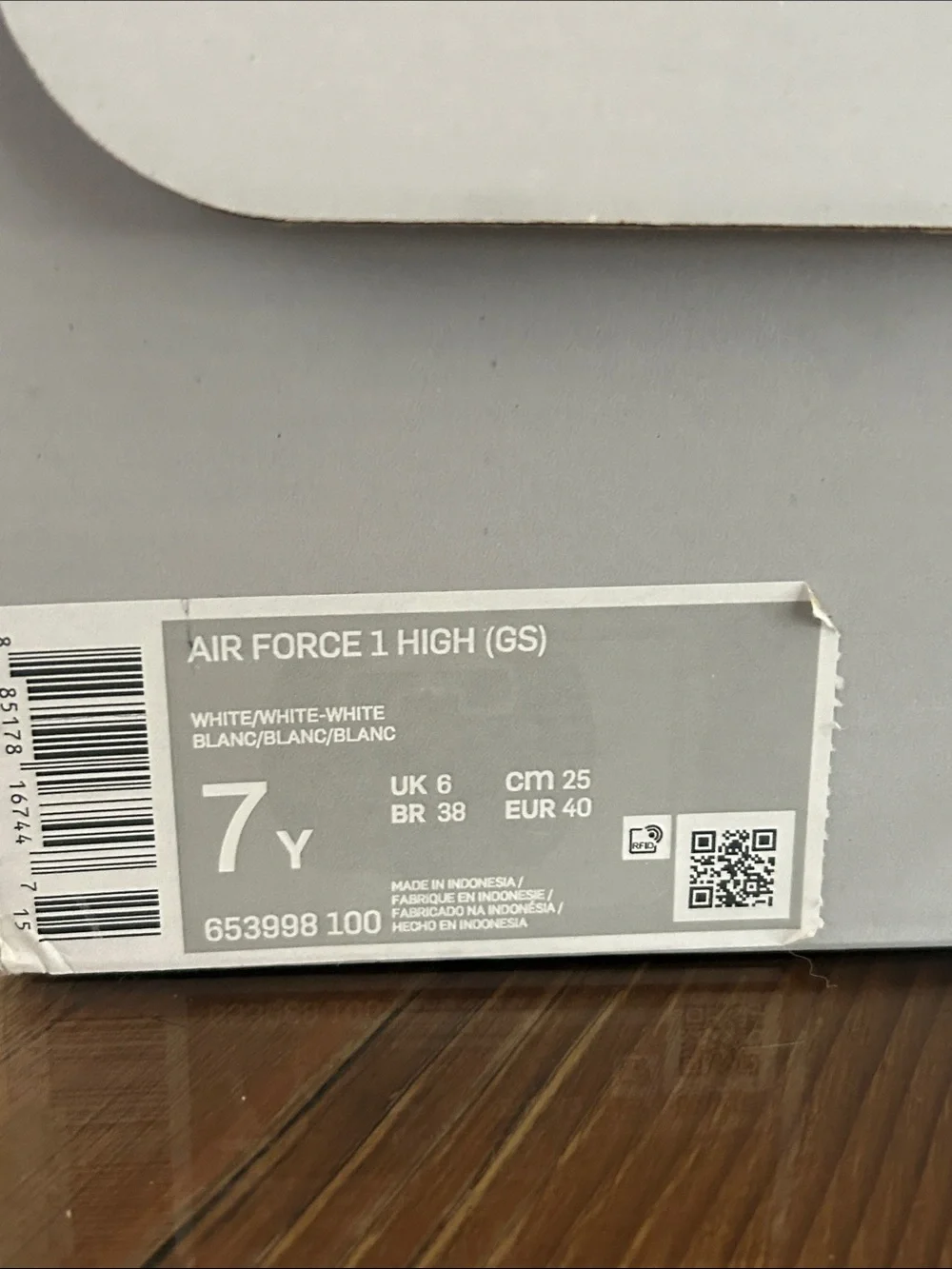 Nike White Air Force 1 High-Top Sneakers